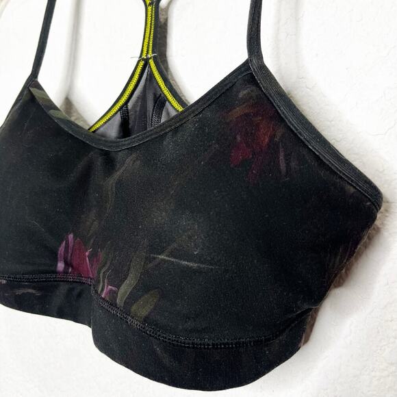 Lululemon Flow Y Sports Bra IV Midnight Iris Multi Black 6 - Picture 6 of 9